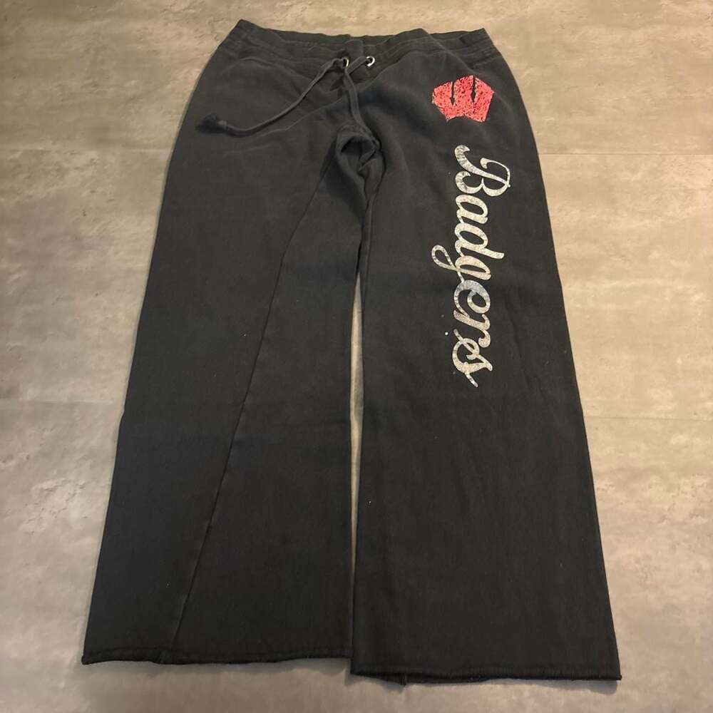 Soffe Wisconsin Badgers Black Sweatpants Size M